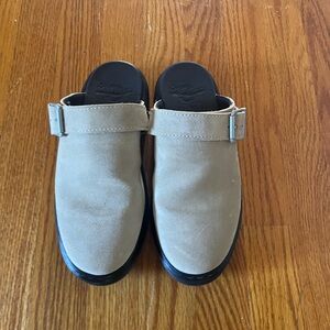Dr. Martens Beige Suede Men's Slip-Ons